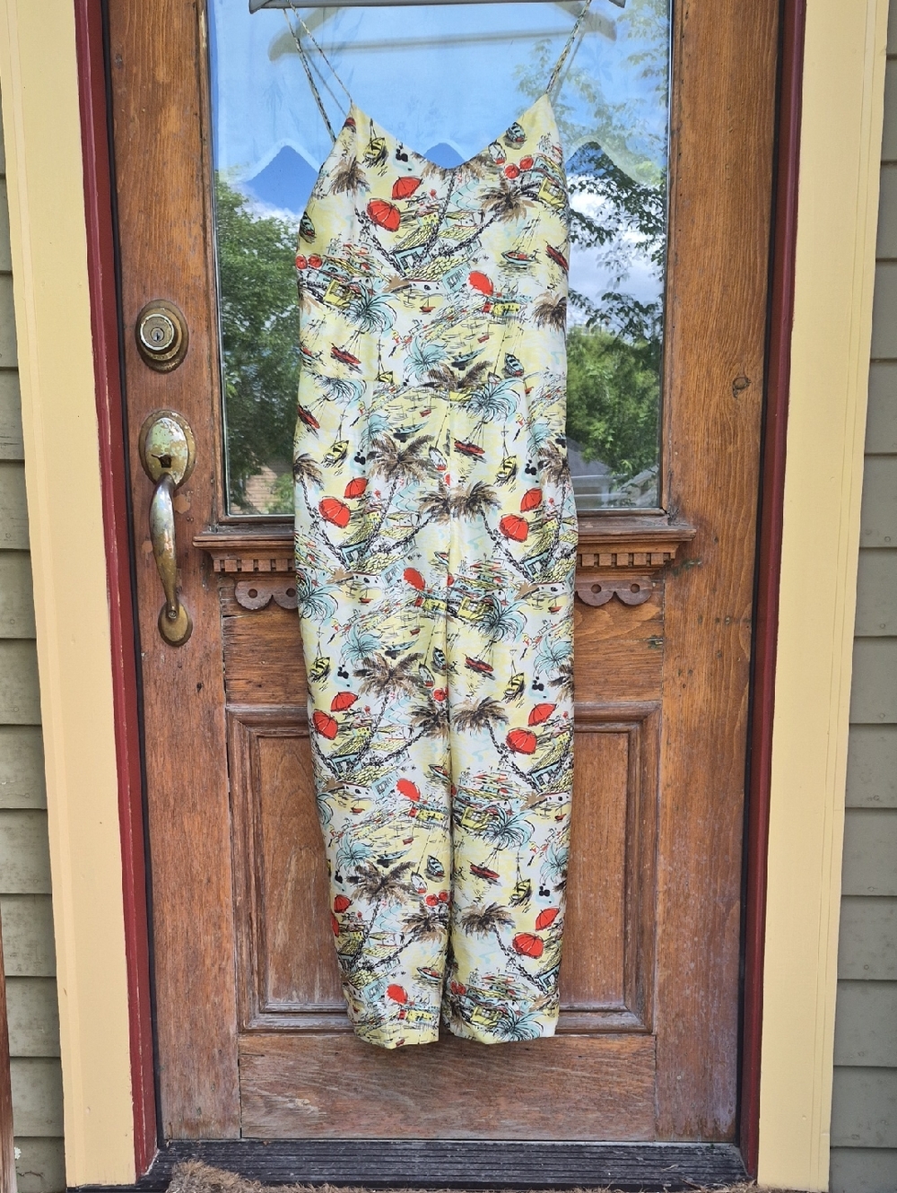 LA PRESTIC OUISTON Unique And Beautiful From Paris Brand 100% Silk Jumpsuit S